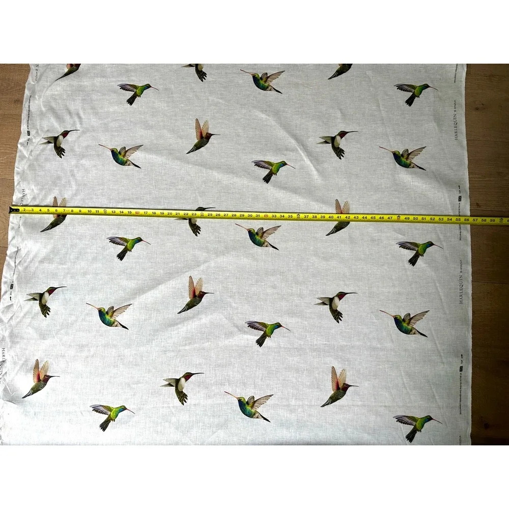 Harlequin Amazilia UK Hummingbird 100% Linen Fabric 3 Yards
